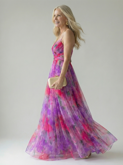 IRENA | Vestido largo cruzado