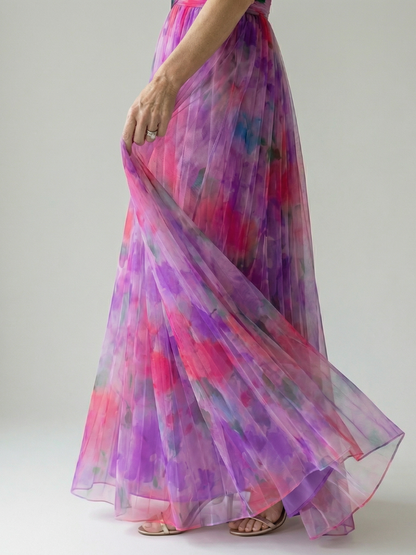 IRENA | Vestido largo cruzado