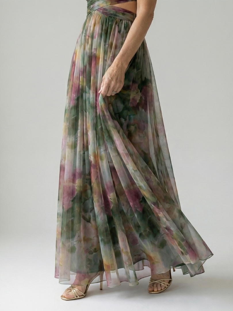 IRENA | Vestido largo cruzado