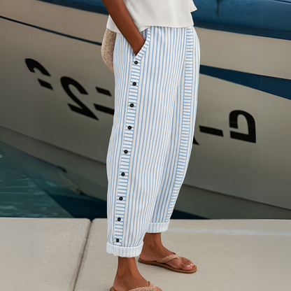 CAITLIN | Pantalón elegante a rayas