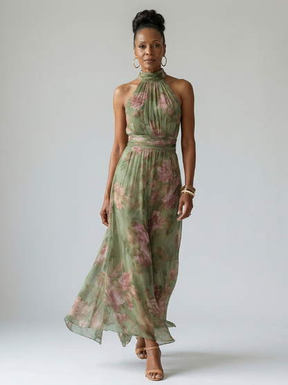 MIRELLE | Vestido con cuello halter