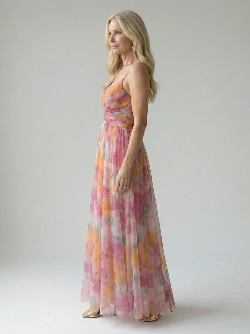 IRENA | Vestido largo cruzado