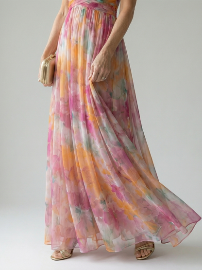 IRENA | Vestido largo cruzado