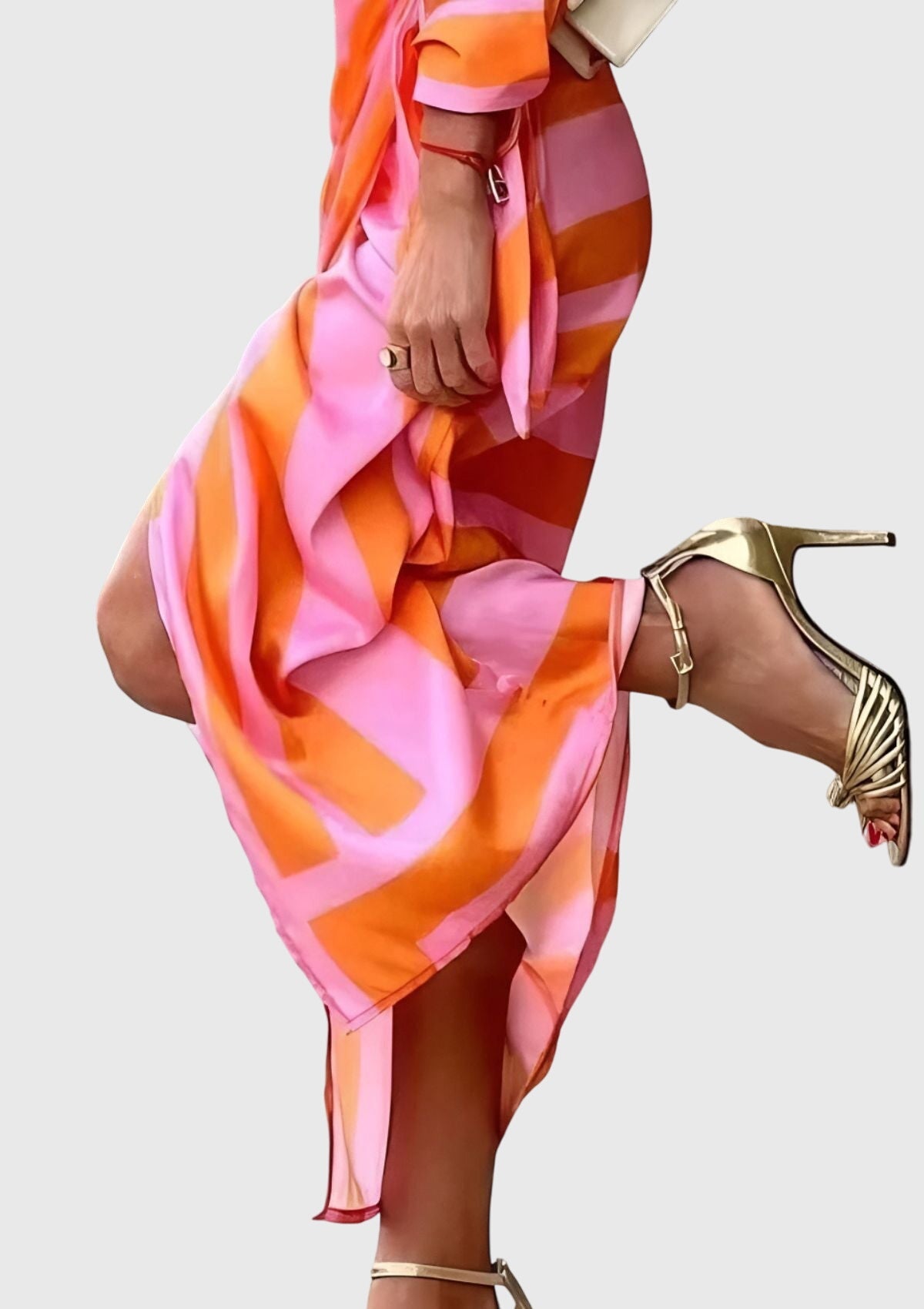 EVERLY | Elegante vestido con estampado