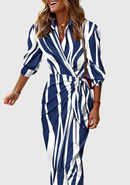 EVERLY | Elegante vestido con estampado