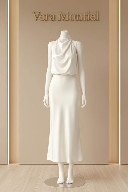 VESTIDO HALTER | Vera Montiel