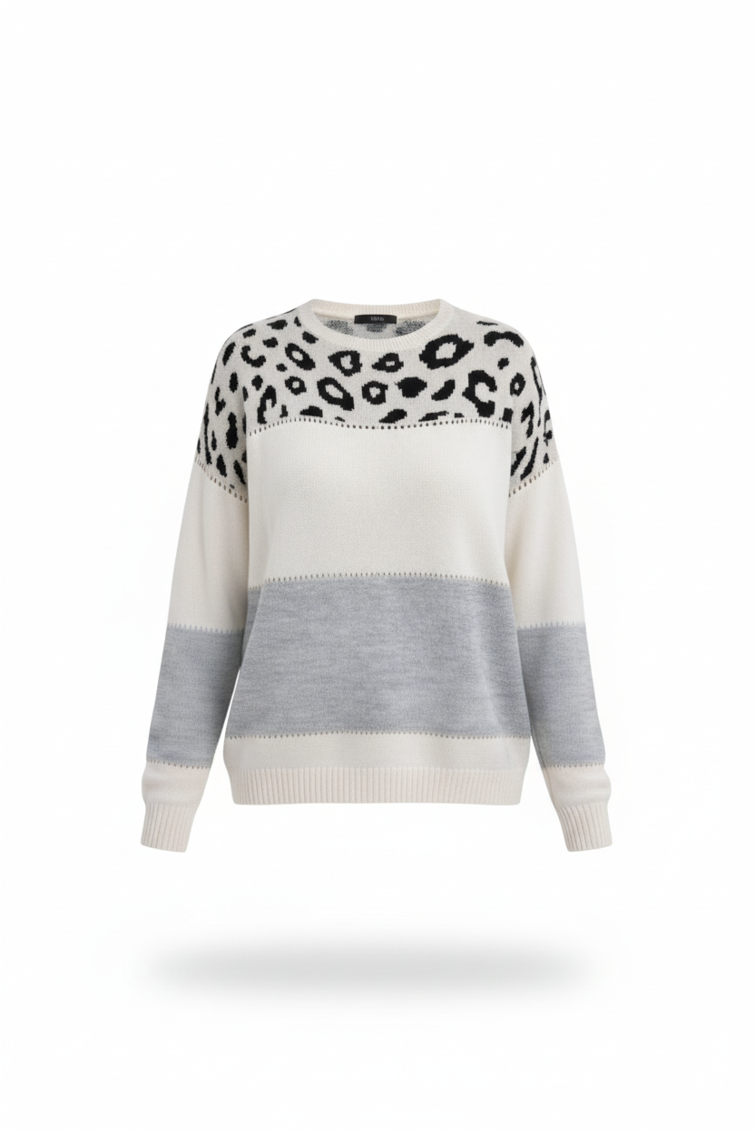 Alba | Jersey Leopardo Elegante