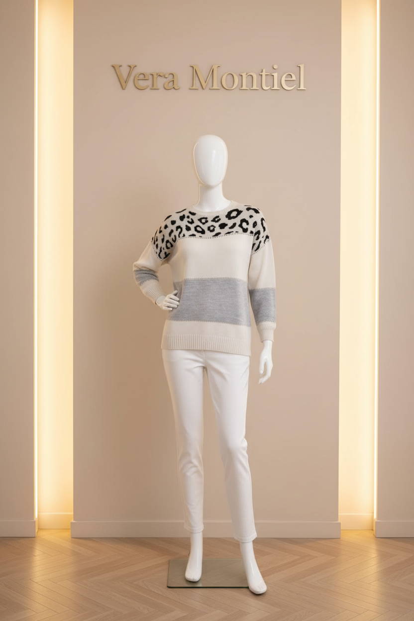 Alba | Jersey Leopardo Elegante