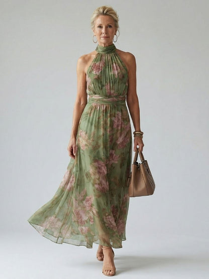 MIRELLE | Vestido con cuello halter