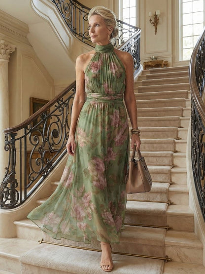 MIRELLE | Vestido con cuello halter