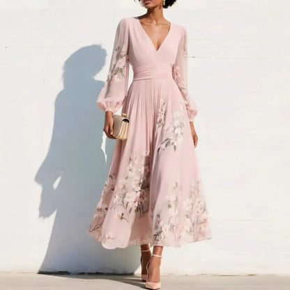 OLIVIA | Vestido midi con estampado floral