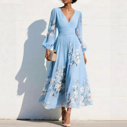 OLIVIA | Vestido midi con estampado floral