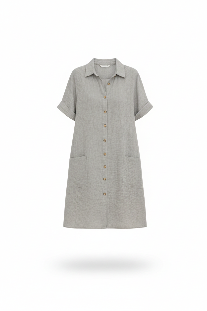 MILA | Vestido camisero informal