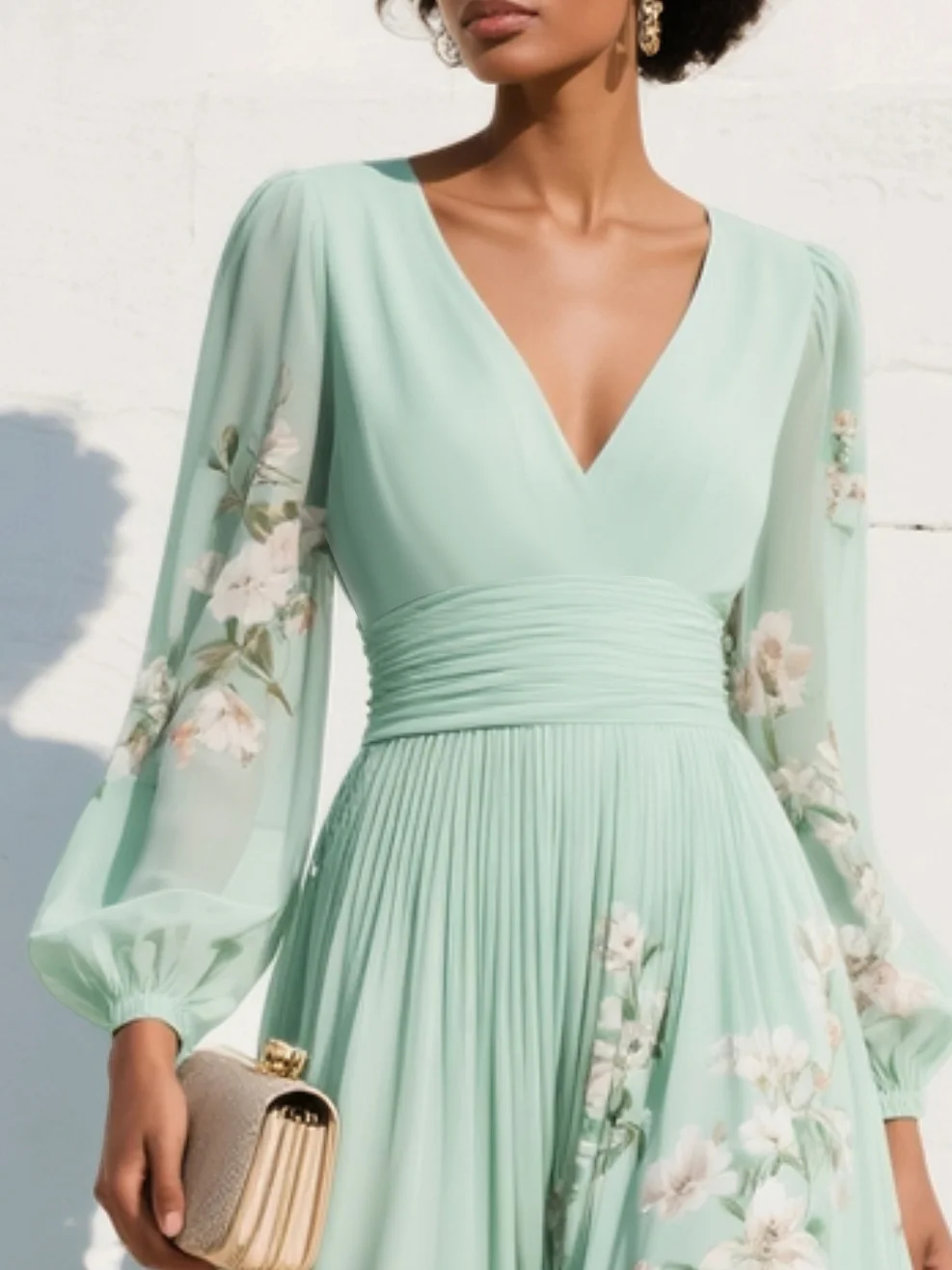 OLIVIA | Vestido midi con estampado floral